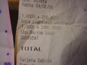 La cuenta, por favor